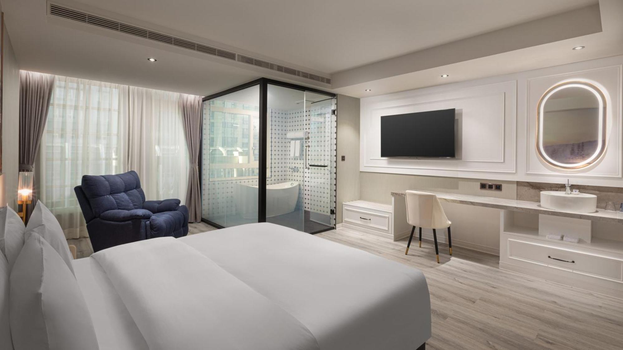 Tryp By Wyndham New Taipei Linkou 新北林口爵怡溫德姆酒店機場捷運mrta9林口站 المظهر الخارجي الصورة