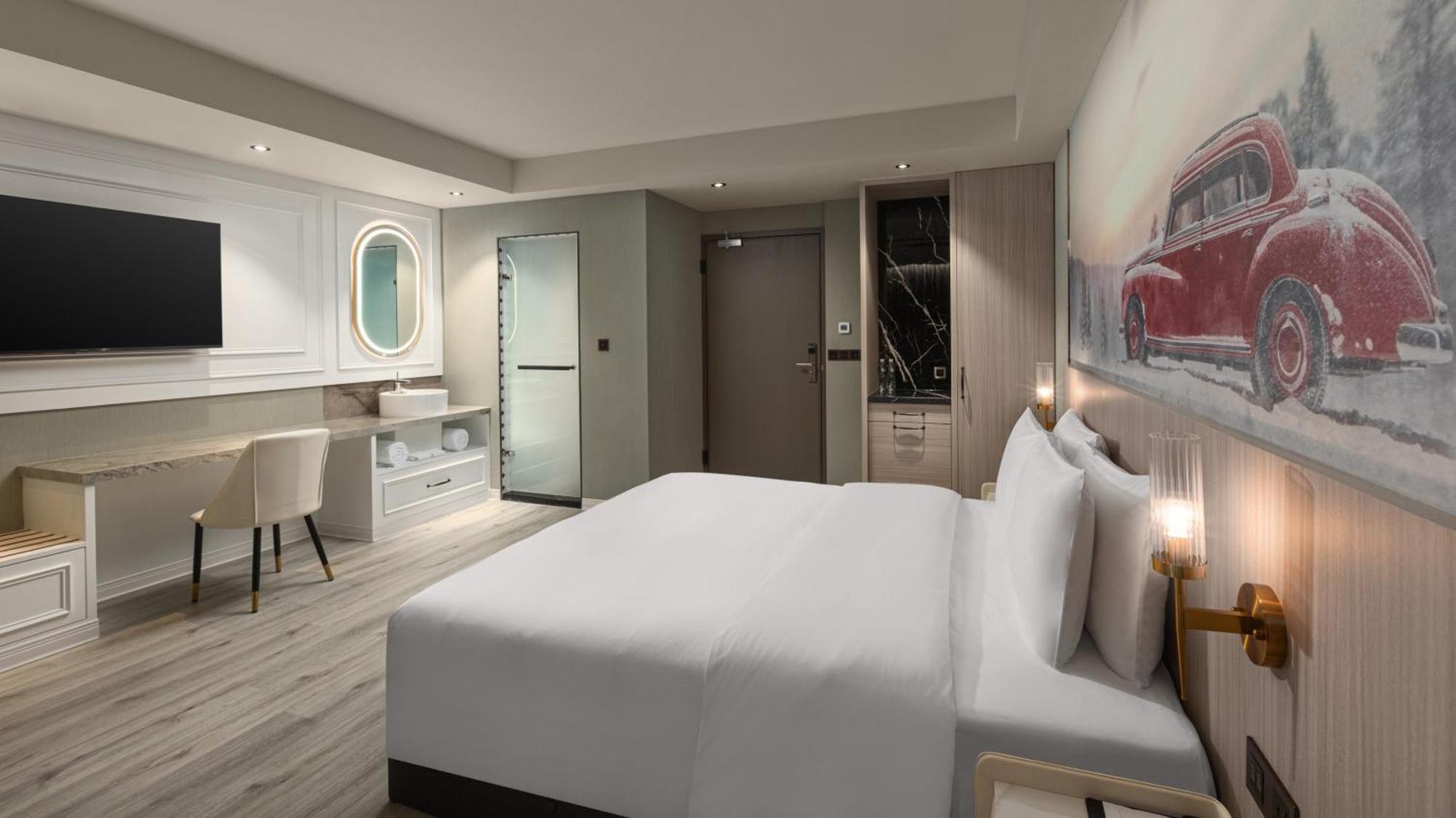 Tryp By Wyndham New Taipei Linkou 新北林口爵怡溫德姆酒店機場捷運mrta9林口站 المظهر الخارجي الصورة